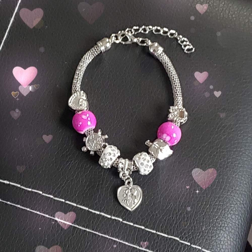 Charm Beaded Bracelet